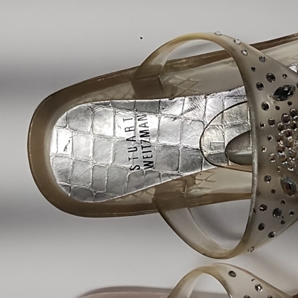 Stuart Weitzman women's rhinestone jelly slippers shoes  Size: 7 - Picture 7 of 7